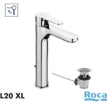ROCA Monomando L20 XL A5A3C09C00 con Válvula automática para Lavabo