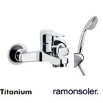 RAMON SOLER Monomando con equipo Titanium 1805VM2 para Bañera
