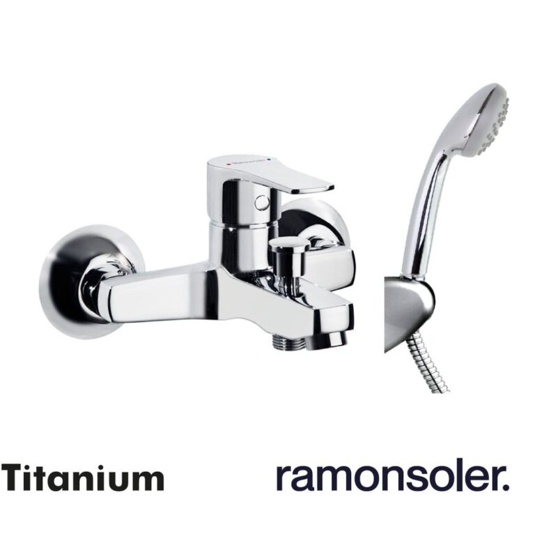 RAMON SOLER Monomando con equipo Titanium 1805VM2 para Bañera