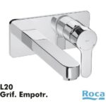 ROCA Monomando empotrable L20 A5A3L09C00 para Lavabo