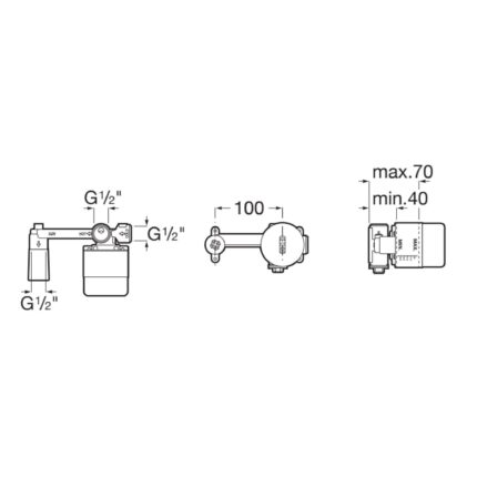 Medida ROCA Cuerpo empotrable L20 A525220603 para Lavabo