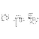 Medida ROCA Monomando Empotrable Ona A5A359EC00 A5A359ENB0 A5A359ERG0 para Lavabo