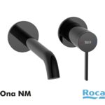 ROCA Monomando Empotrable Ona A5A359ENB0 Negro Mate para Lavabo