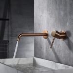 ROCA Monomando Empotrable Ona A5A359ERG0 Oro Rosado para Lavabo