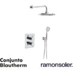 RAMON SOLER Conjunto Termostático Empotrado Blautherm 948712RP240 Redondo para Ducha