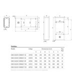 Medida THERMOR Termo Eléctrico plano Onix Connect 50, 80 y 100 Litros