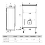 Medida CABEL Termo Eléctrico plano Flat Duo 50 Litros