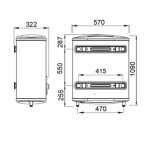 Medida APARICI Termo Eléctrico plano SC-T 100 Litros