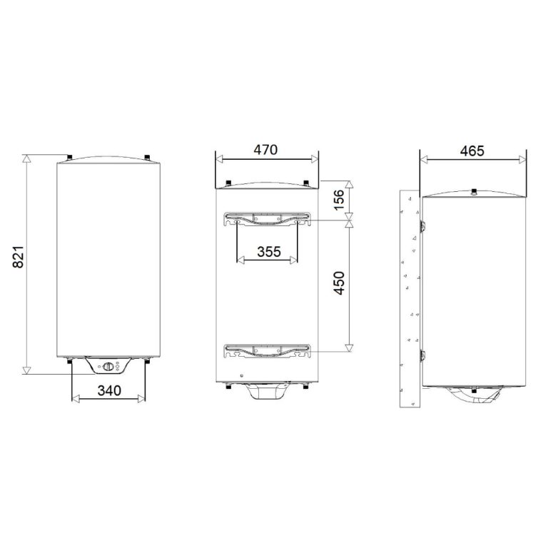 Medida APARICI Termo Eléctrico H 75 Litros