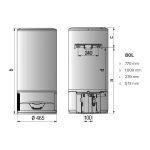 Medida ARISTON Termo Eléctrico Lydos Hybrid 80 Litros
