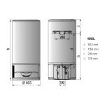 Medida ARISTON Termo Eléctrico Lydos Hybrid 100 Litros