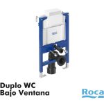 ROCA Bastidor Duplo WC Bajo Ventana A890121010 para Inodoro Suspendido