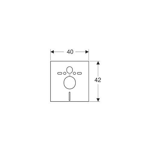 Medida GEBERIT Junta de insonorización para Inodoro y Bidé Suspendidos