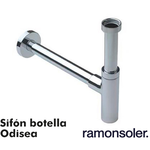 RAMON SOLER Sifón de botella minimalista Odisea 3790 para Lavabo