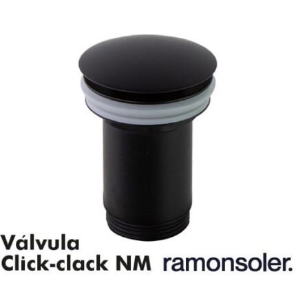 RAMON SOLER Válvula de desagüe universal Click-clack Negro Mate