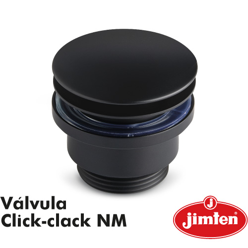 JIMTEN Válvula de desagüe universal Click-clack Negro Mate