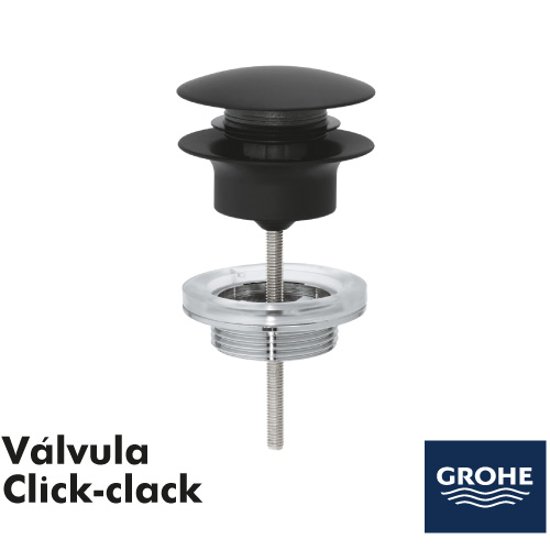GROHE Válvula de desagüe con Click-clack Negro Mate