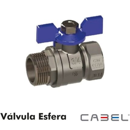 CABEL Válvula esfera mariposa M-H 1"