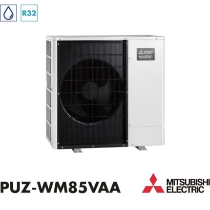 MITSUBISHI ELECTRIC Bomba de Calor Calefacción Ecodan 8,5kW Monofásica R32 Ud. Exterior Monobloc salida hidráulica PUZ-WM85VAA