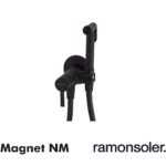 RAMON SOLER Grifo Higiénico Monomando Empotrable MAGNET 336801WCNM Negro Mate