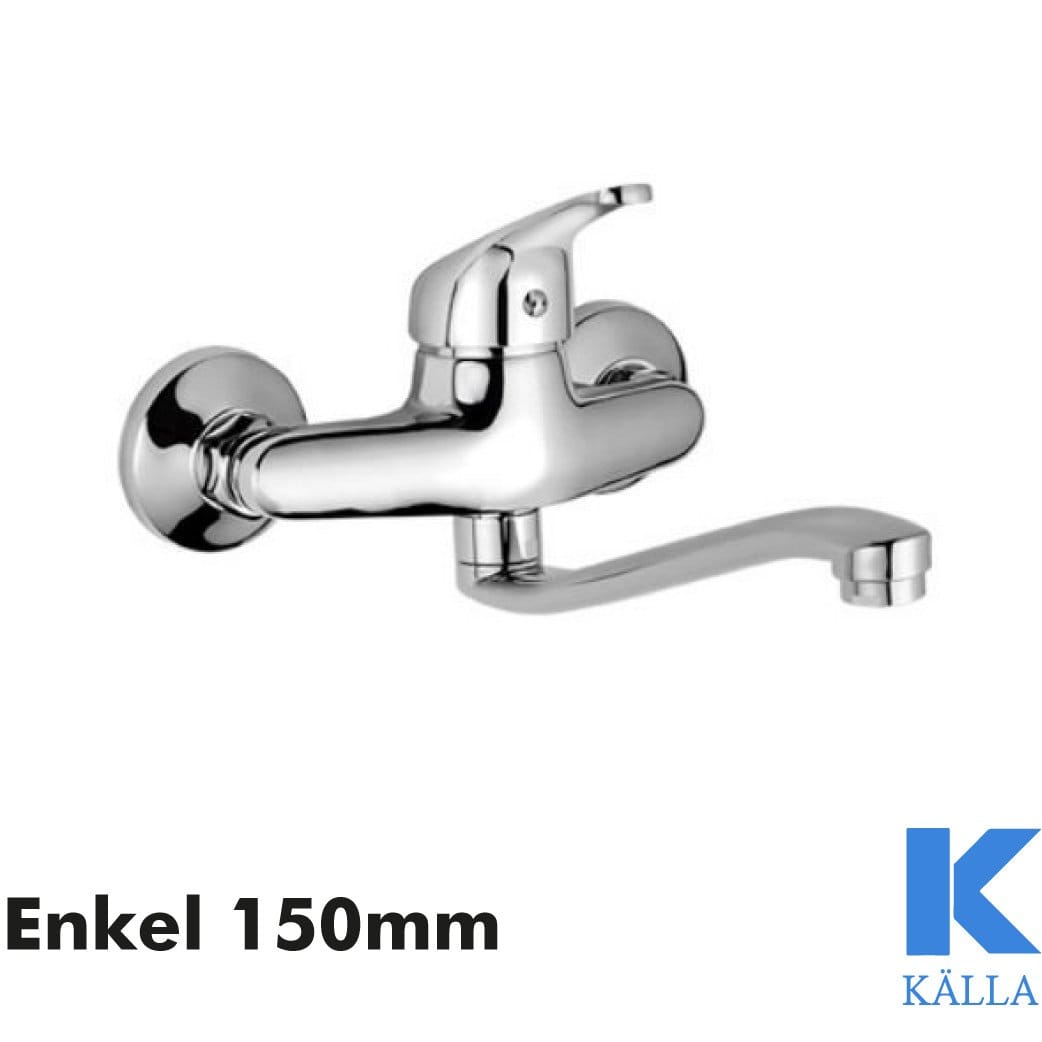 KALLA Monomando Fregadero Pared Enkel 23605 Caño bajo 150mm KALLA Monomando Fregadero Pared Enkel 23605 Caño bajo 150mm