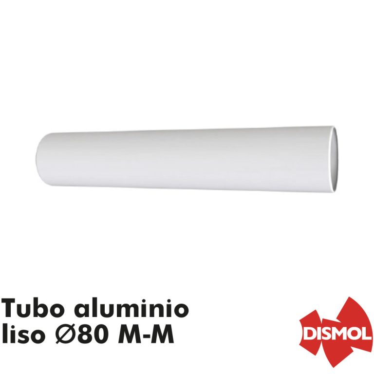 DISMOL Tubo liso aluminio ⌀80 M-M