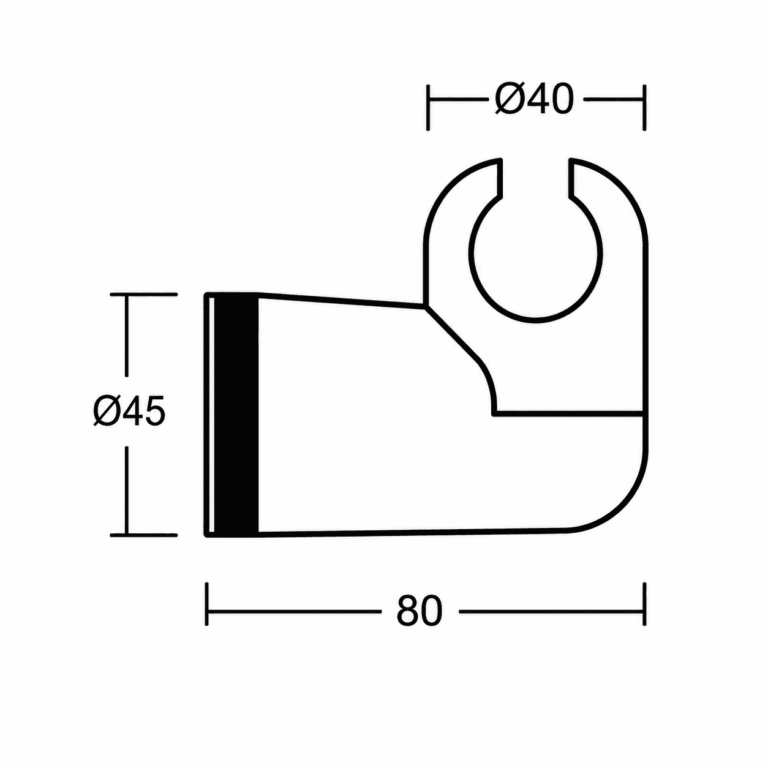 KALLA Soporte para Ducha Bayoneta Cromo