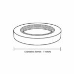 CREARPLAST Junta Manguito Inodoro C-152