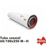 DISMOL Tubo Aluminio M-H 60-100 250mm Coaxial Toma de Gases
