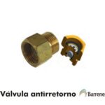 BARRENE Válvula antirretorno Entrada M 20x150 Salida 20x150 con Junta